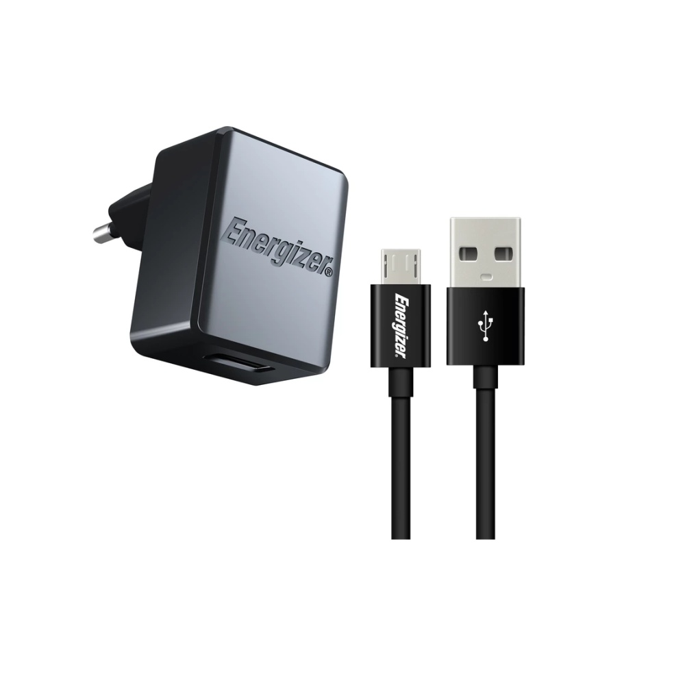 شارژر دیواری انرجایزر مدل ACW1QEUHMC3 به همراه کابل تبدیل microUSB